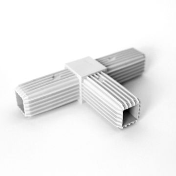 Profile connector T shape  square tube 20 x 20 mm PVC