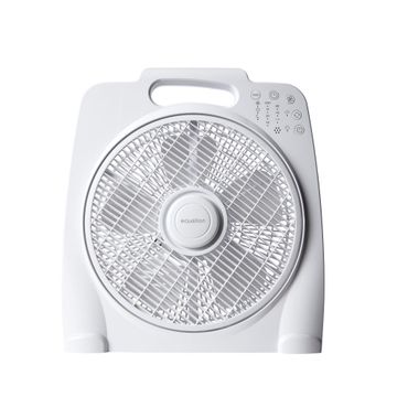 Equation Box Fan White With Remote 30cm