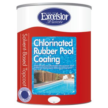 Rubber pool paint EXCELSIOR White 5L
