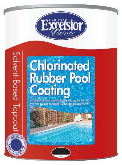 Rubber pool paint EXCELSIOR Black 5L