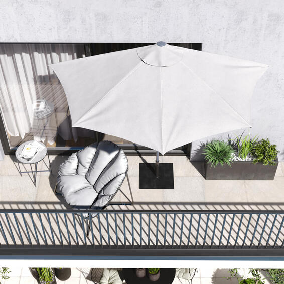 NATERIAL ARKEA BALCONY UMBRELLA  ARKEA WHITE