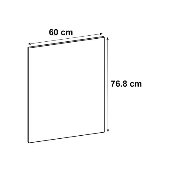 Delinia Kitchen Side Panel Tokyo Wht Matt L60 X H77Cm New