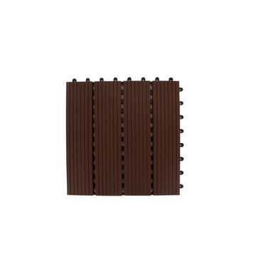 DECKING TILE CHOCOLATE BROWN 300 MM X 300 MM
