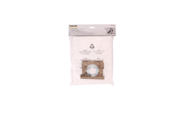 KARCHER VACUUM CLEANER PAPER FILTERING BAG SET PACKAGED MV 1/WD