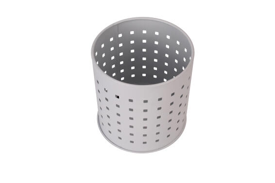 Kitchen Utensils Holder Steel White D13Xh13Cm