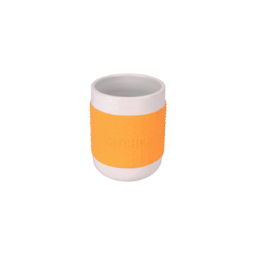 Kitchen Utensils Holder Ceramic Yellow D16Xh16Cm