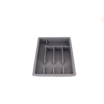 Kitchen Extendable Cuttlery Tray Plastic Grey