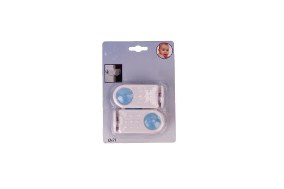 Door angle lock white plastic 2pc 1st price