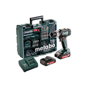 Drill set cordless impact 18V METABO sb 18 2 batteries Li-ion 2Ah
