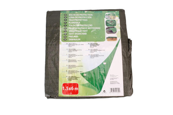 Tarpaulin Waterproof Cover 1.5x6m Green