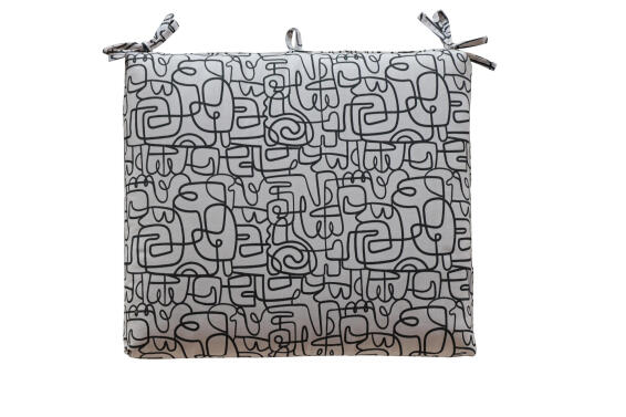 Modern Neutral Padded Seat Outdoor Cushion L53cmxW46cm 