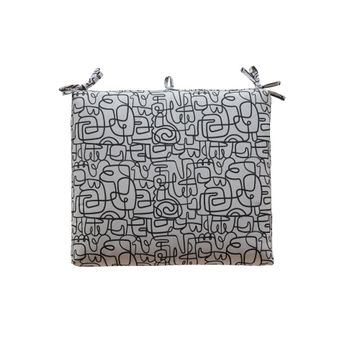 Modern Neutral Padded Seat Outdoor Cushion L53cmxW46cm 