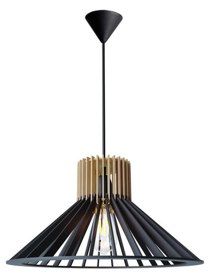 pendant light cone wood  x1 