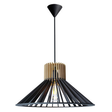 pendant light cone wood  x1 