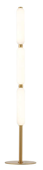 FLOOR LAMP LED 24W GOLD  ALUMINIUM AND GLASS