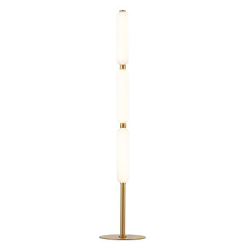 FLOOR LAMP LED 24W GOLD  ALUMINIUM AND GLASS