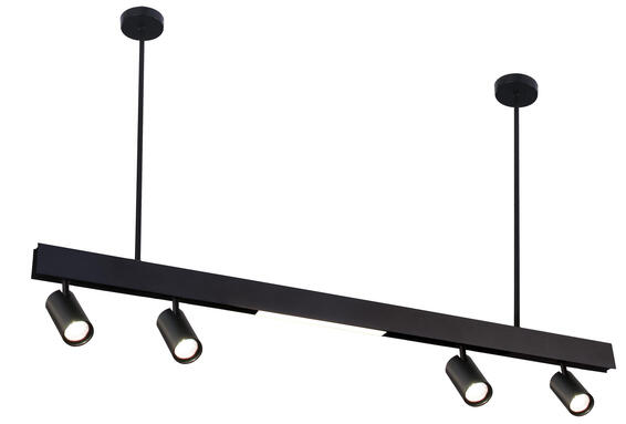 pendant light track 1200mm 4x led spot 1x 10w