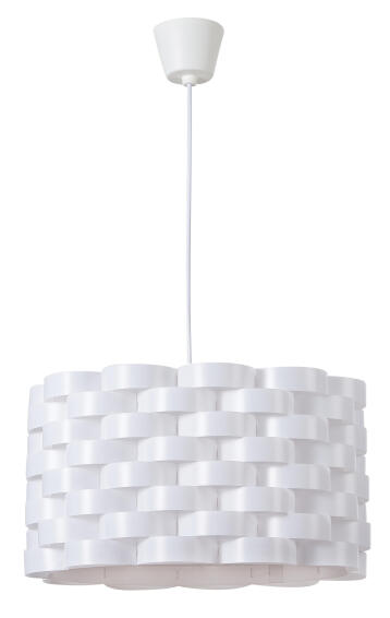 pendant light acrylic oval E27 35w white