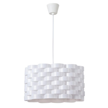 pendant light acrylic oval E27 35w white