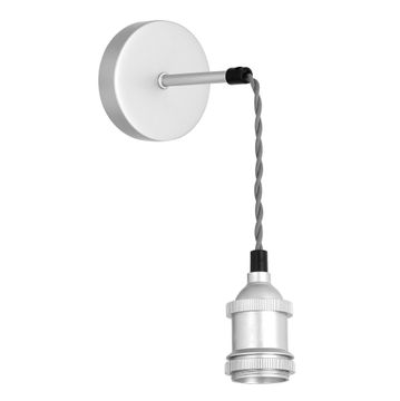 pendant light 3in1 ceilling wall or hang satin chrome