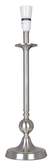 TABLE LAMP BASE 490mm SATIN CHROME 60W Bayonet Cap
