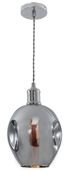 Brightstar Glass Pendant Light Chrome 1xe27