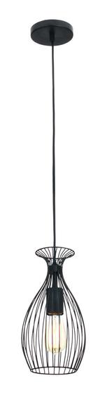 pendant light wire vase black 1xE27