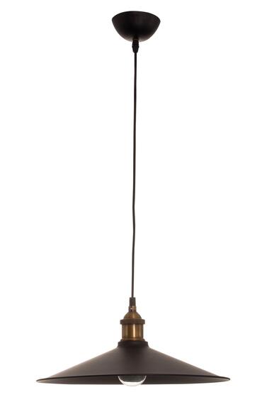 pendant light metal hat large 60w E27 black and gold