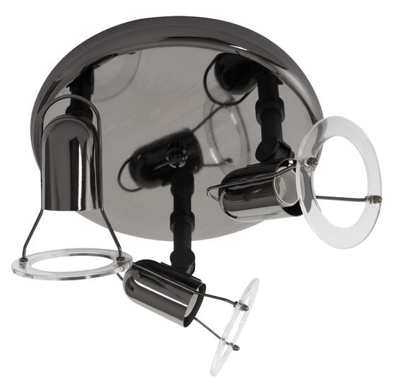 spotlight saturn 3 light round gun metal 3xR50