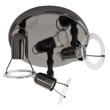 spotlight saturn 3 light round gun metal 3xR50