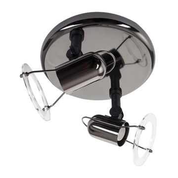 spotlight saturn 2  round gun metal 2xR50