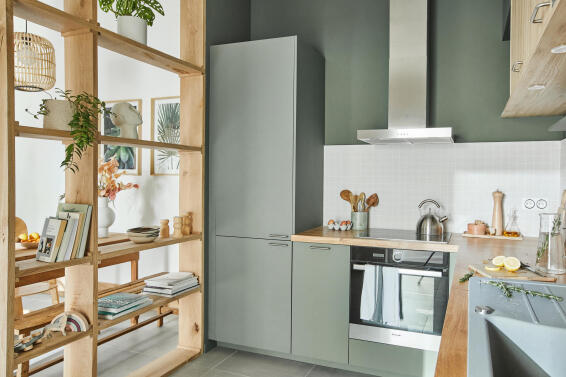 Delinia Kitchen Kickplate Viene Green Grey L240Xh10Cm