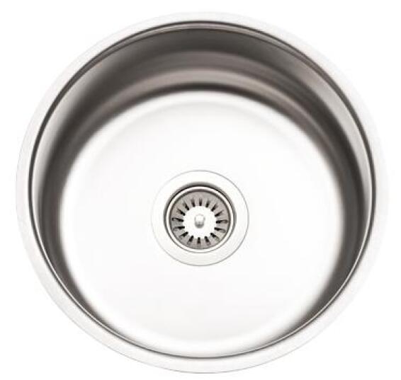 Kitchen Sink 1 Round Bowl Antiscratch, Round Bowl Stainless Steel Kitchen Sink