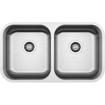 Kitchen Sink Double Bowl Stainless Steel Anti Scratch L80Cm X W45.5Cm
