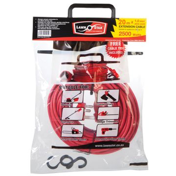 Electrical Cord, 2500 Watt, LAWNSTAR, 20mx1mm