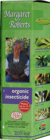 Margaret Roberts Organic Insecticide, KIRCHOFFS, 200ml