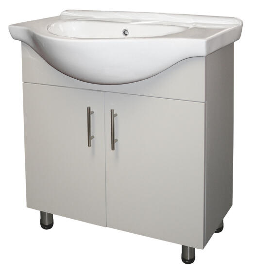 Carbinet vanity 2 door Tiffany white 750