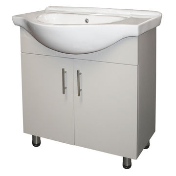Carbinet vanity 2 door Tiffany white 750