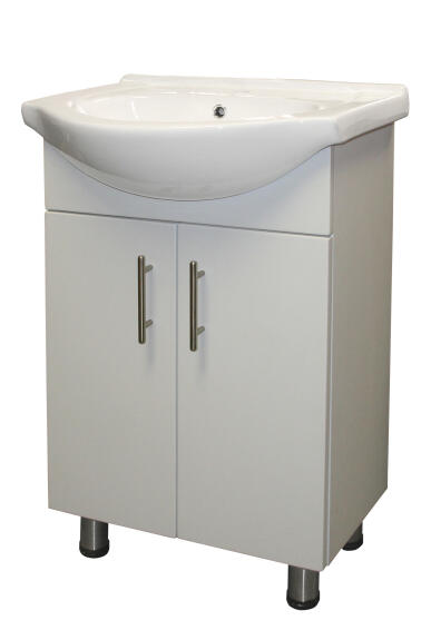 Basin cabinet tiffany white & ceramic 550mm