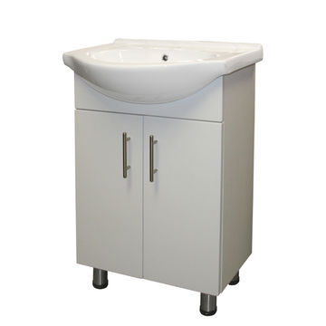 Basin cabinet tiffany white & ceramic 550mm