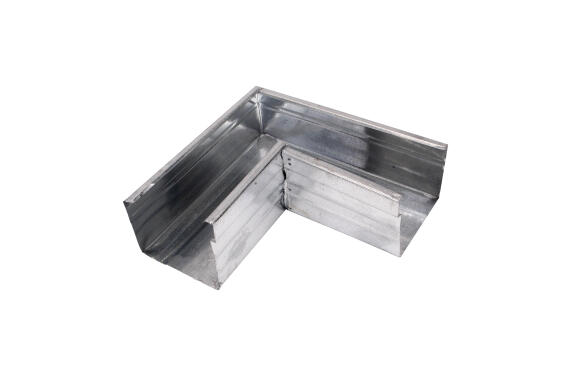 Galvanized Steel Square Gutter Corner 100mm x 100mm PREMIER