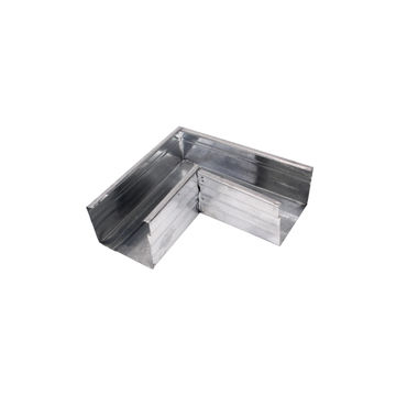 Galvanized Steel Square Gutter Corner 100mm x 100mm PREMIER