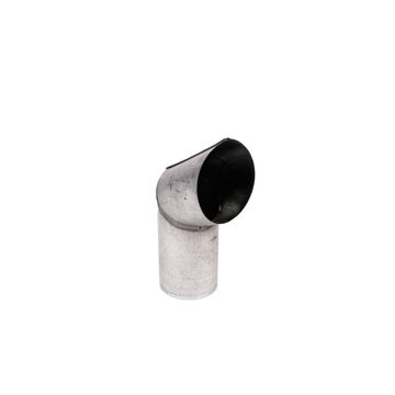 Galvanized Steel Downpipe Round Shoe Soldered 75mm PREMIER
