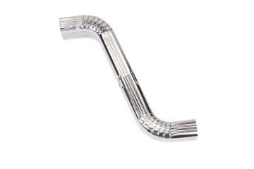 Galvanized Steel Downpipe Square Offset Crimped 100mm x 75mm x 460mm PREMIER