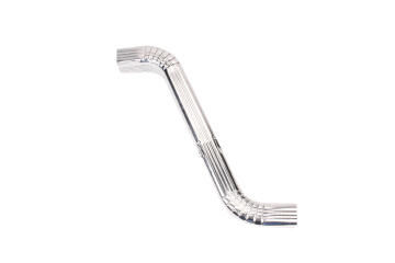 Galvanized Steel Downpipe Square Offset Crimped 100mm x 75mm x 600mm PREMIER