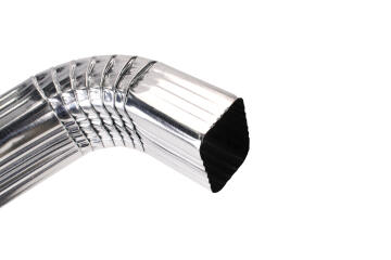 Galvanized Steel Downpipe Square Offset Crimped 100mm x 75mm x 900mm PREMIER