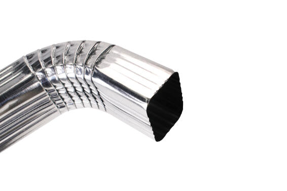 Galvanized Steel Downpipe Square Offset Crimped 100mm x 75mm x