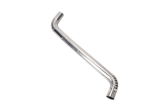 Galvanized Steel Round Downpipe Offset Crimped 75mm x 460mm PREMIER