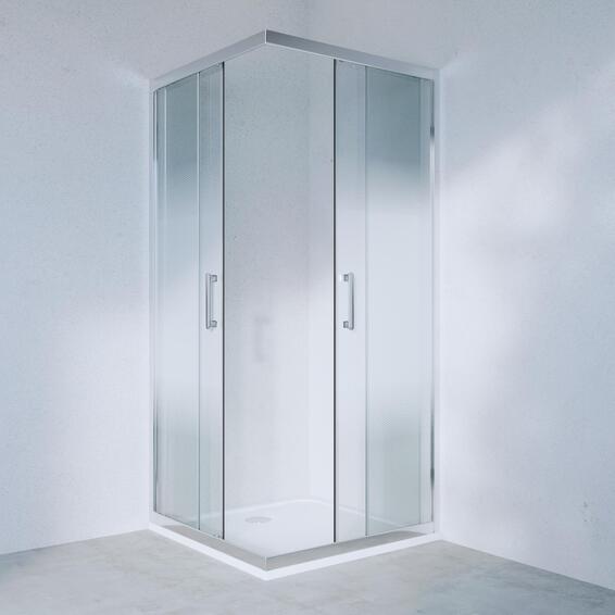Shower Door Corner Square Glass EASY With Print W90CMXH190CM (Glass only)