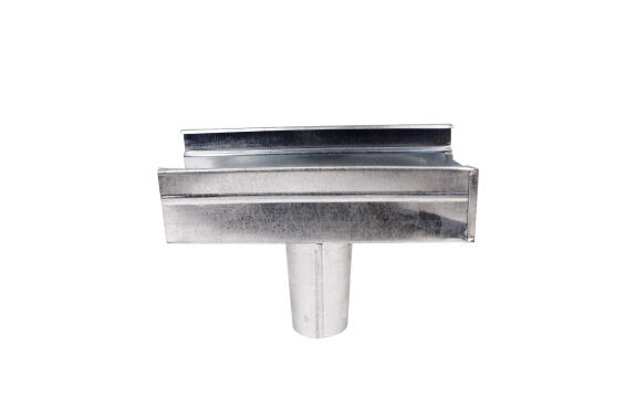 Galvanized Steel Gutter Round Outlet 75mm PREMIER